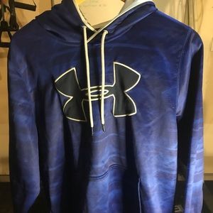 Blue and Black Camo Under Armour storm hoodie